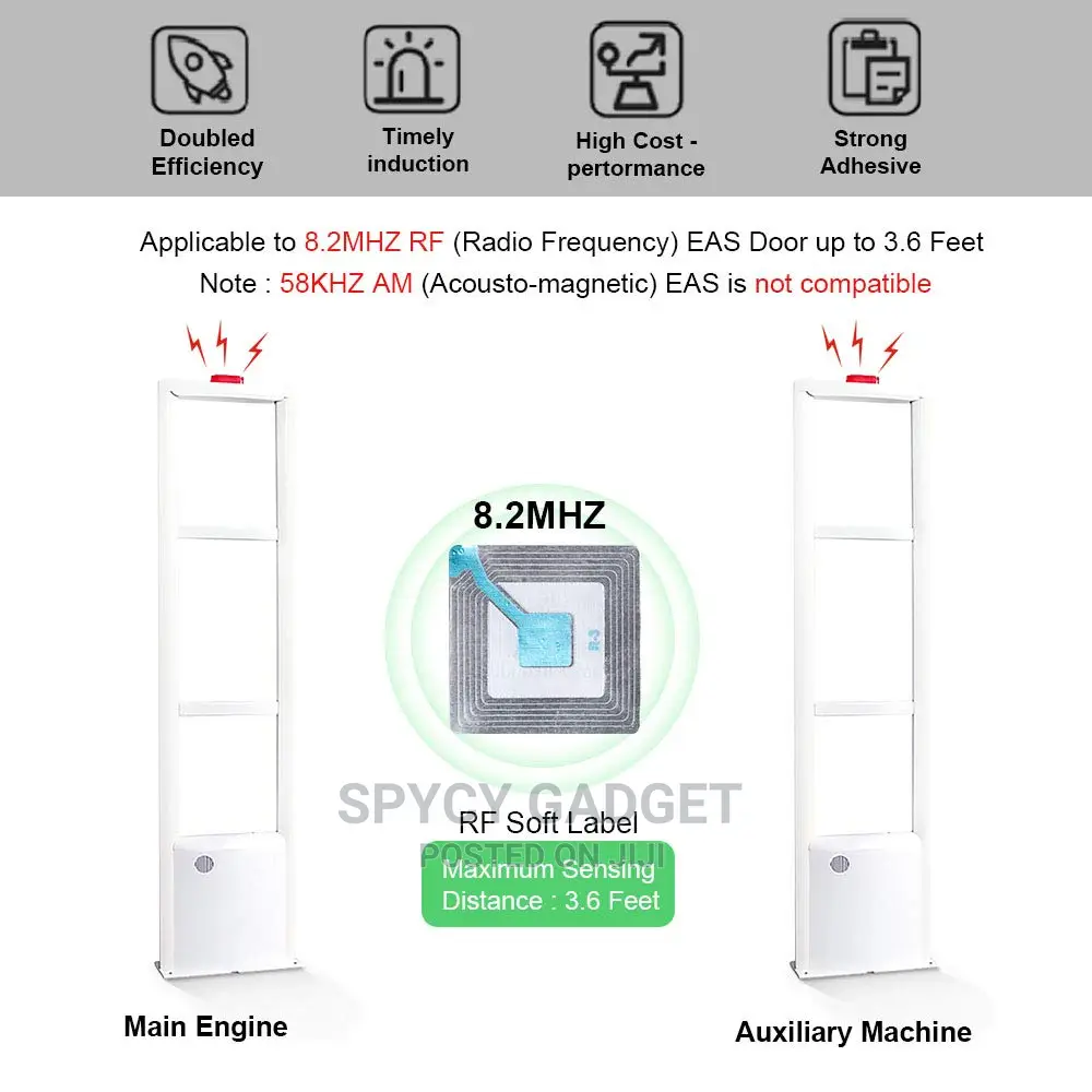 Rf Soft Tag Label For Eas Anti Theft System