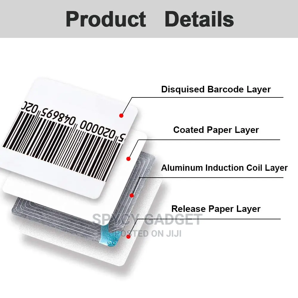 Rf Soft Tag Label For Eas Anti Theft System