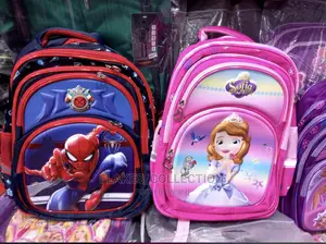 Children Character School Bag