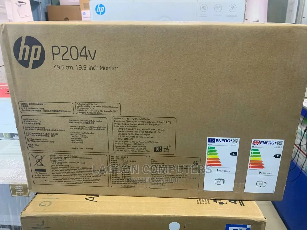 HP P204v 19.5-Inches Monitor (5RD66AA)