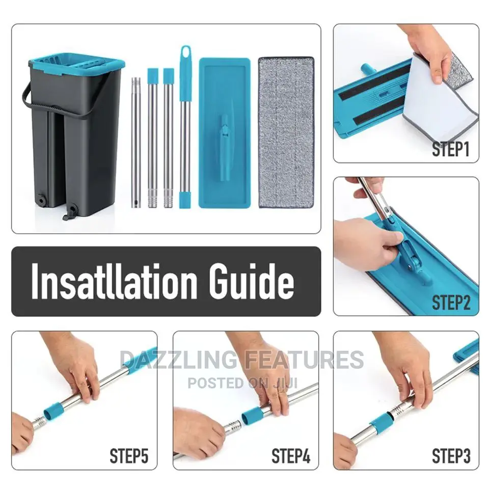 Scratch Mop With Microfiber Head