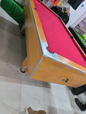 PURE 7FT Red Top Snooker Table With Free Accessories