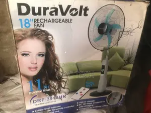 18 Inches Duravolt Long Lasting Rechargeable Standing Fan