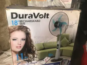 Duravolt 18 Inches Powerful Rechargeable Fan