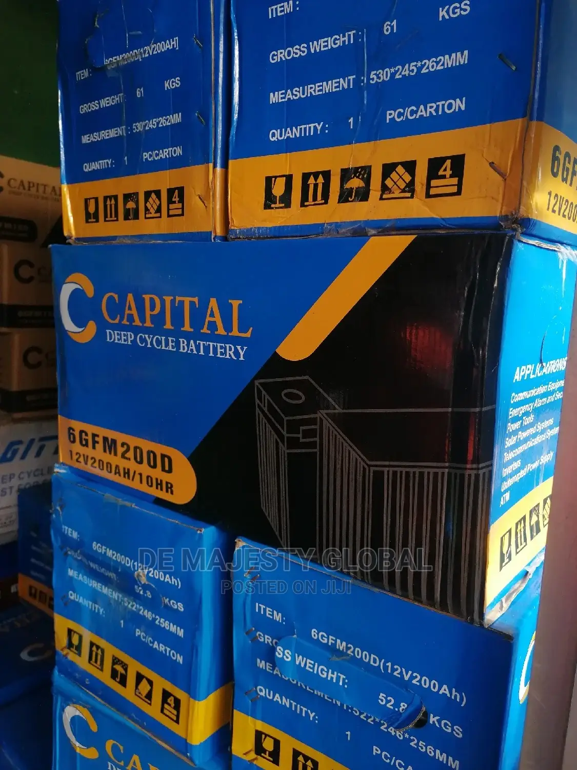 12v200ah Capital Solar Deep Cycle Battery