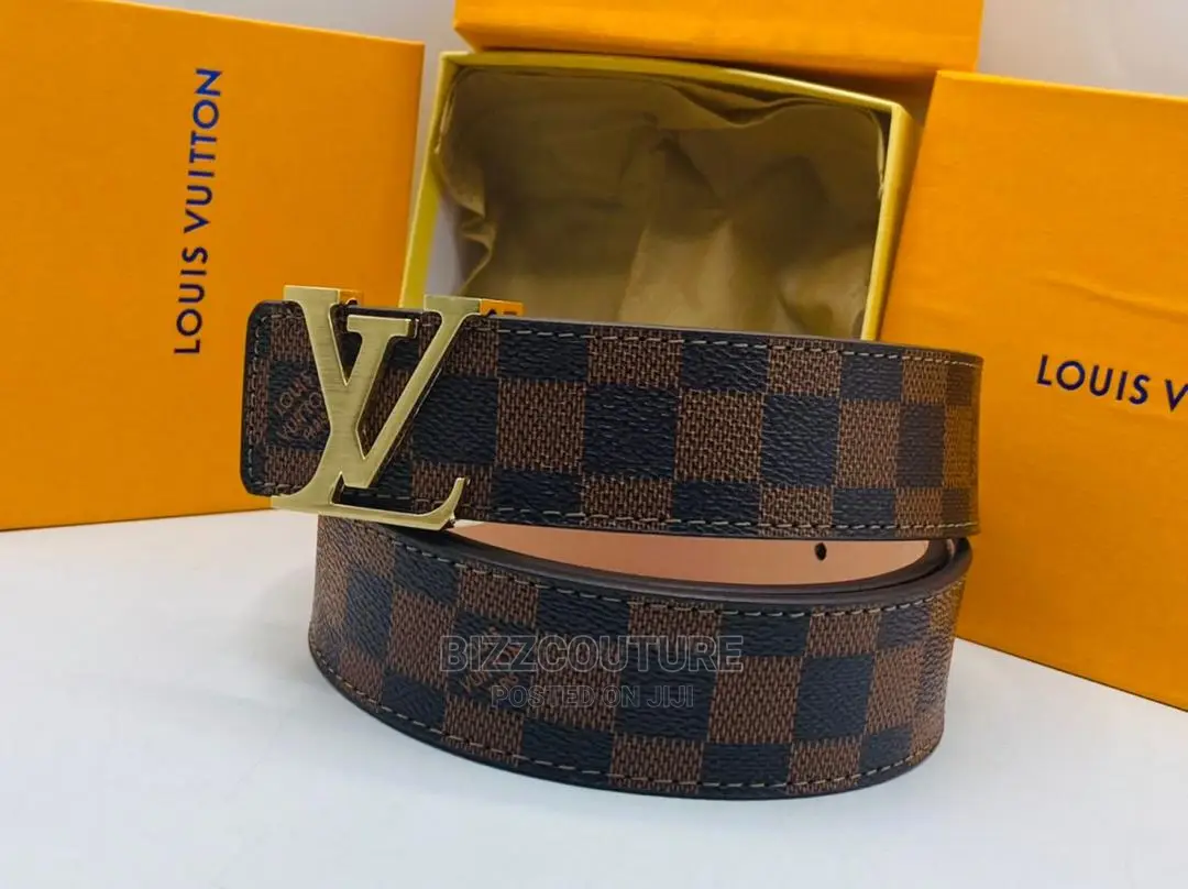Original LOUIS VUITTON Leather Belts Available in Store