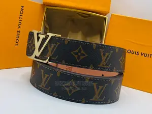 Original LOUIS VUITTON Leather Belts Available in Store