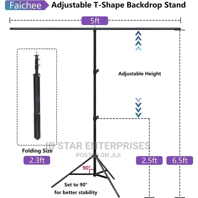 Video Photography Stand Backdrop Set Background Kit