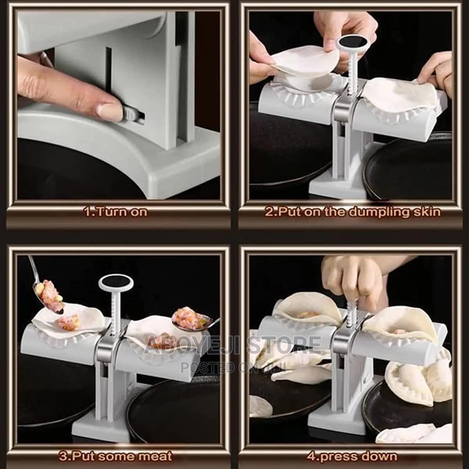 Automatic Dumpling Machine With Double Head for Household