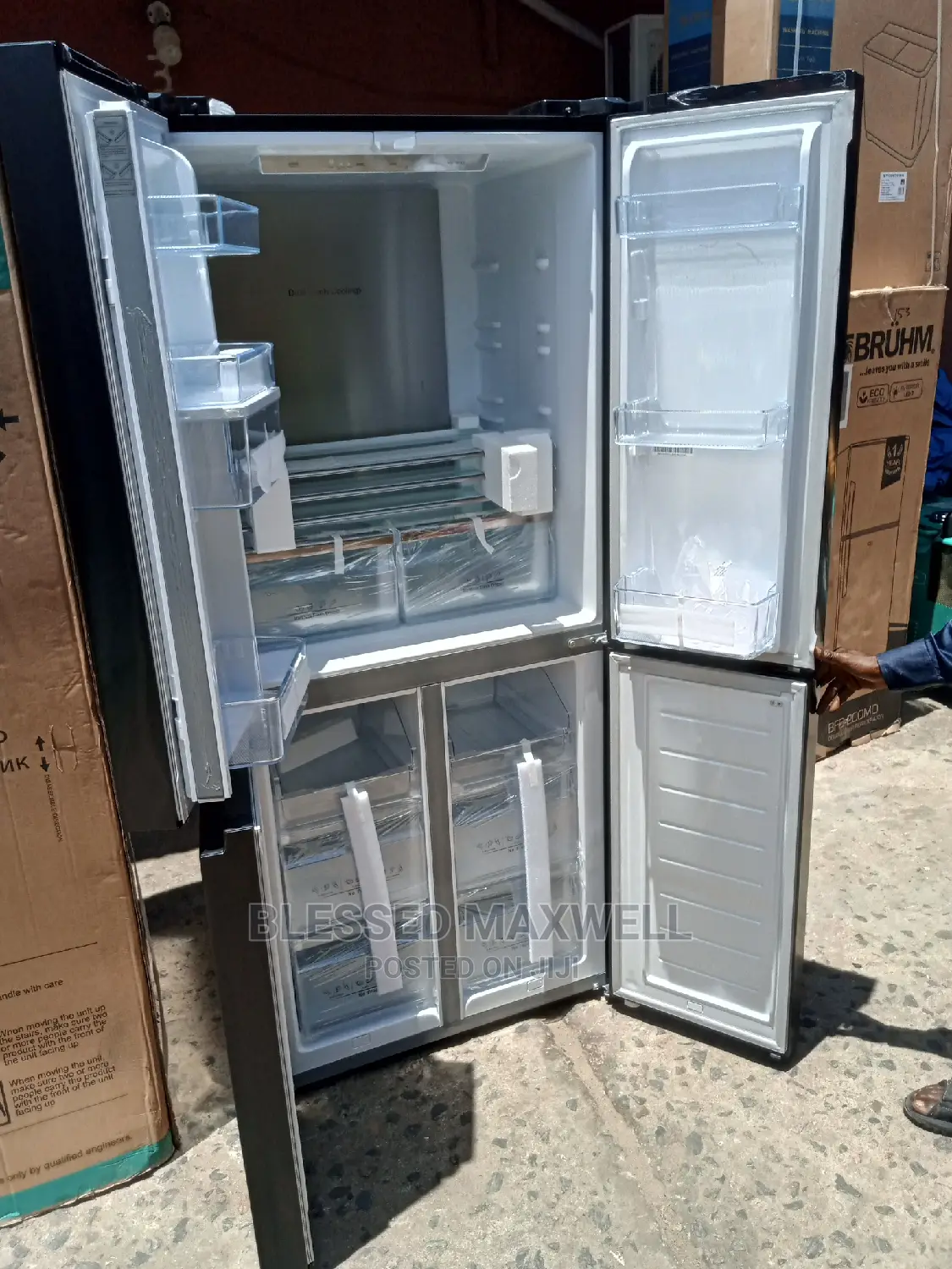 Hisense Side by Side Refrigerator 4 Doors