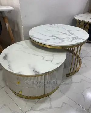 2 in 1 Marble Top Centre Table