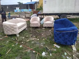 Luxury 7 Seater Living Room Fabric Made Sofa Chair.