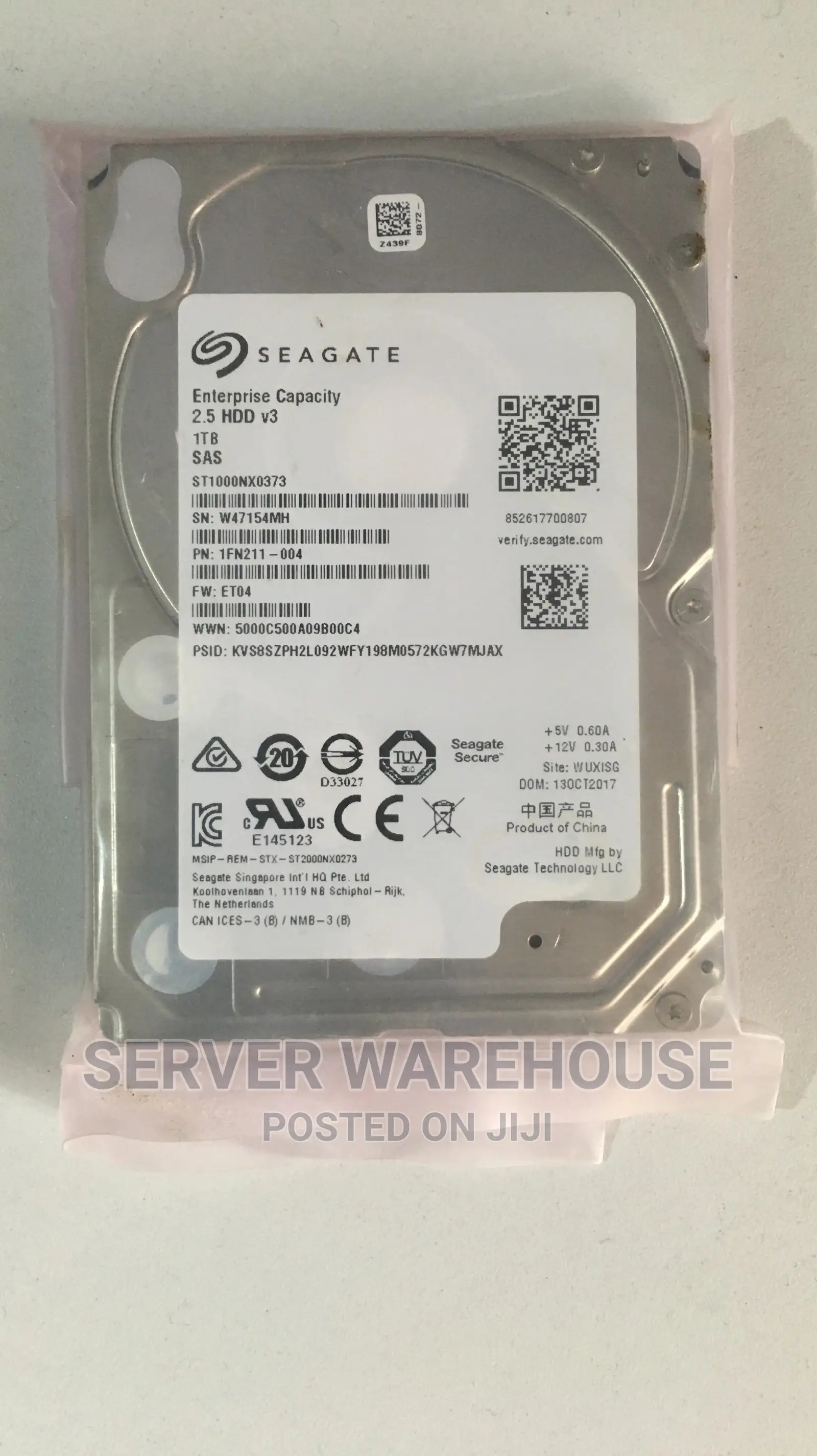 Seagate 2.5 Inches 1TB Sas Drive