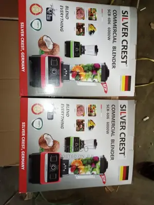 Silver Crest Commercial Blender With 2 Cups-6000w