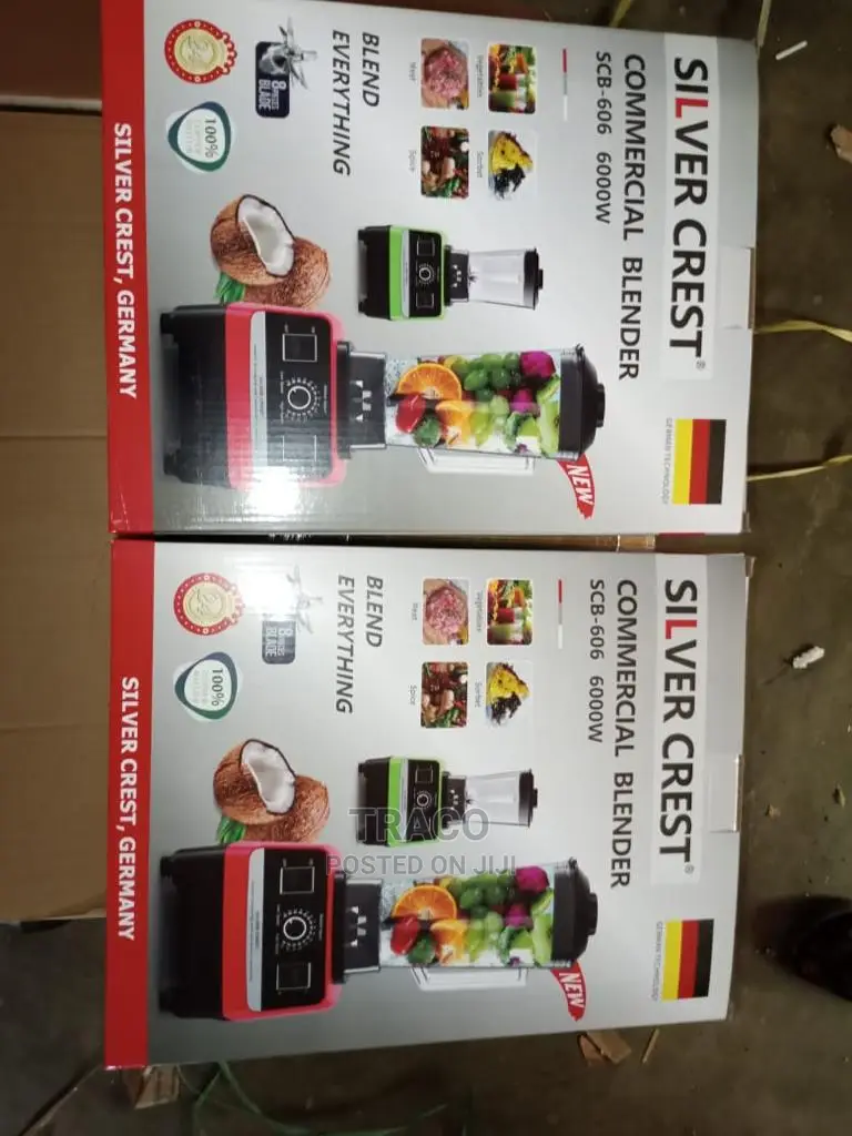Silver Crest Commercial Blender With 2 Cups-6000w