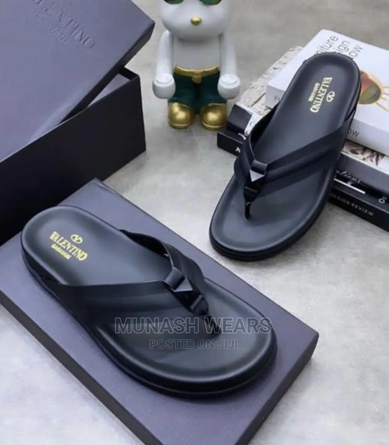 Men Luxury Leather Slipers