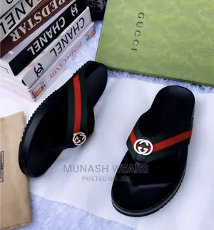 Men Luxury Leather Slipers