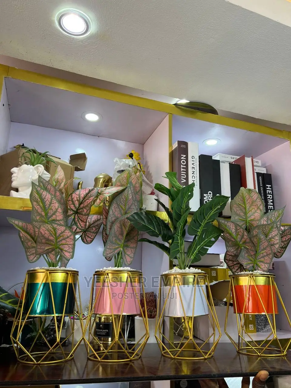 Potted Tribe Cage Flower
