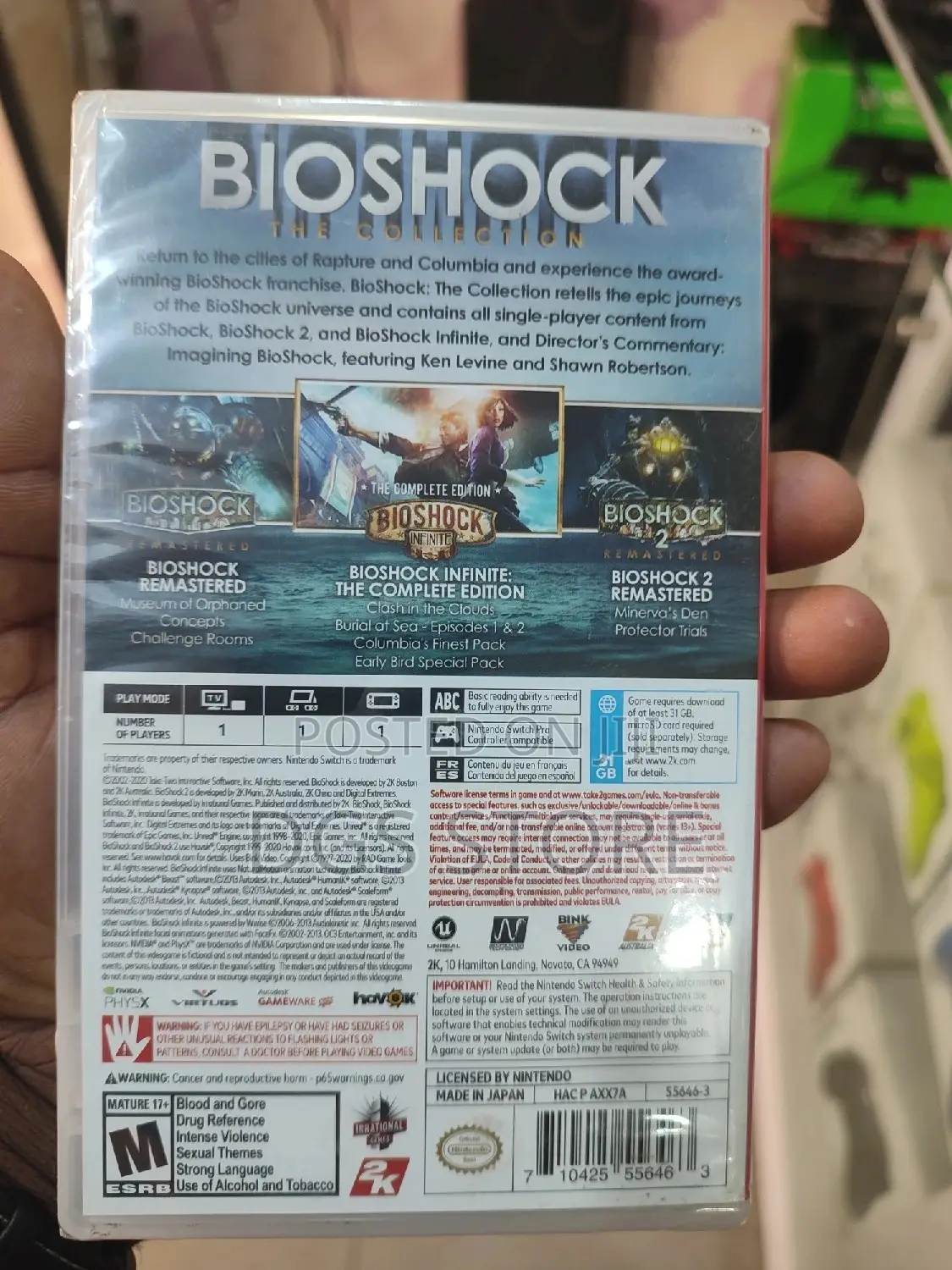 Nintendo Switch Bioshock the Collection