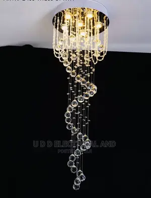 Modern LED 8ft Crystal Chandelier Foyer Ceiling Lighting