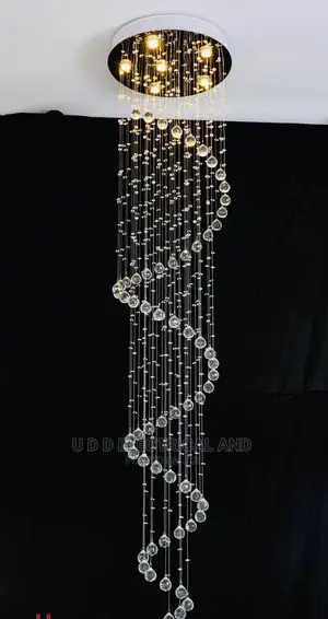 Modern LED 8ft Crystal Chandelier Foyer Ceiling Lighting