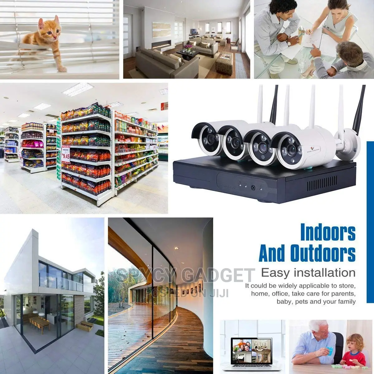 4CH CCTV Internet Enabled Wifi Combo Kits