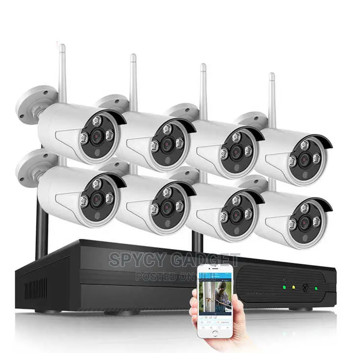 8CH CCTV Wifi NVR Combo Kits Camera
