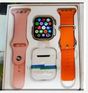 Series 8 Ultra Smart Watch With Extra Strap Plus Free Earbud