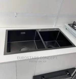 Black Double Anti Rust Sink