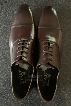 David Wej Brown Oxford Lace Shoes