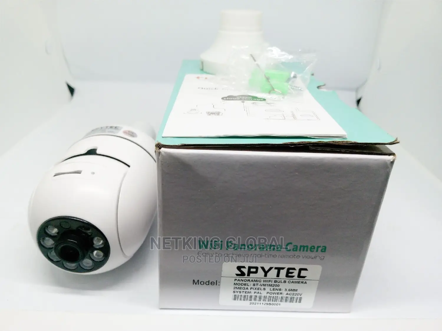 Wireless Panoramic Wifi Bulb Camera (St-Vm1m200)