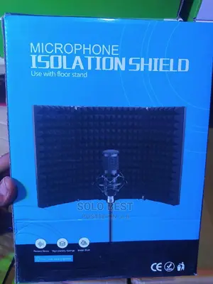 Microphone Isolation Shield for Recording Microphone
