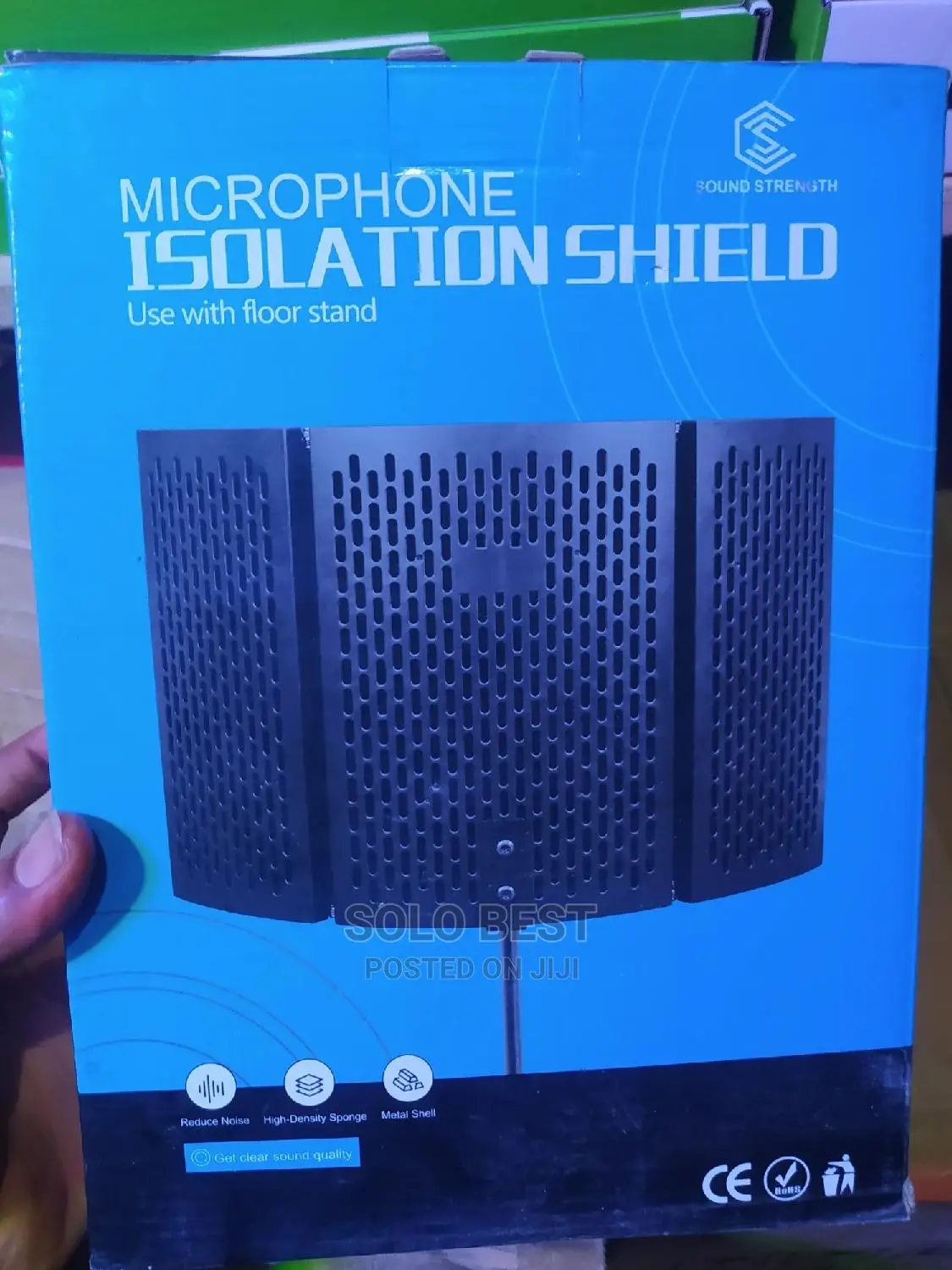 Microphone Isolation Shield for Recording Microphone