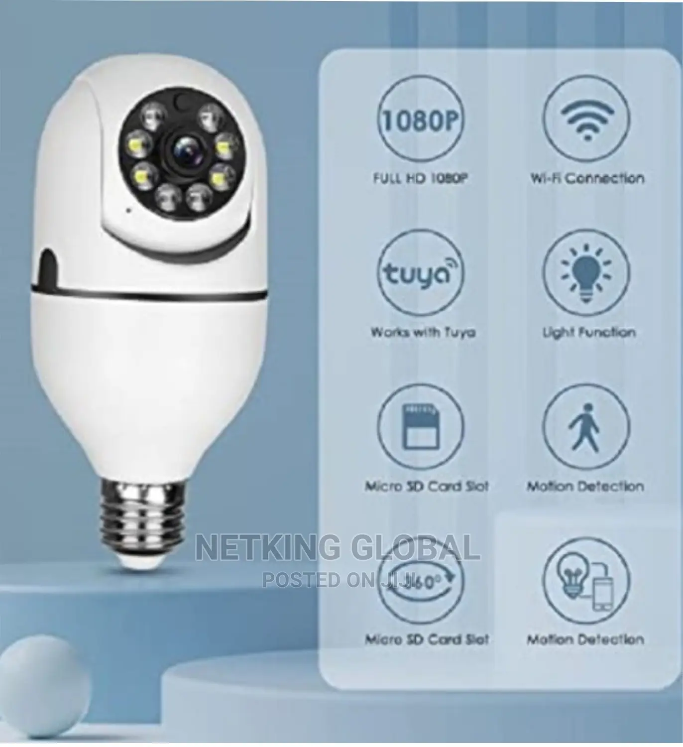 360 Degree Bulb Wifi Panoramic Camera