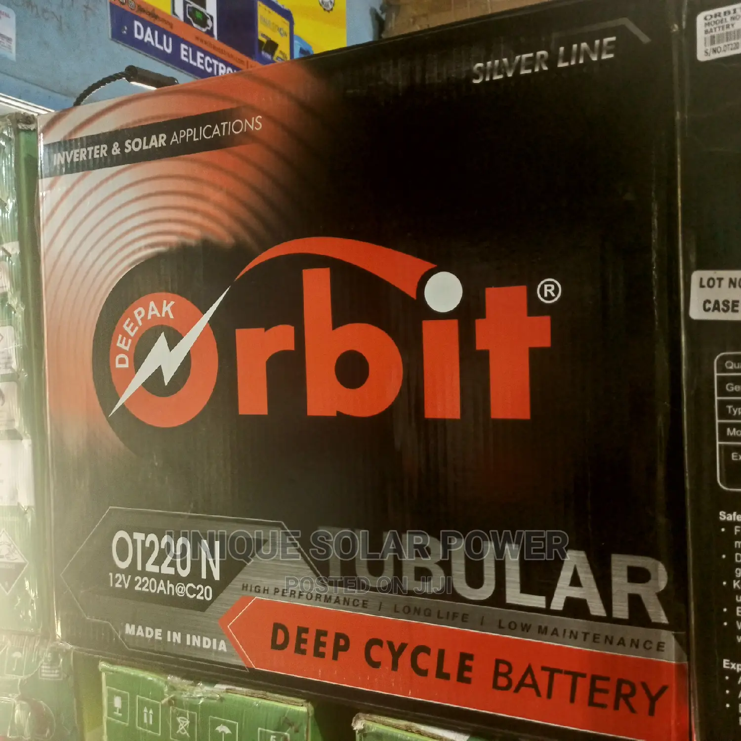 Orbit Tabular Deep Cycle Battery - 12v 220ah