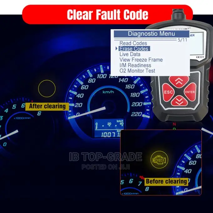 Professional Universal Black Scanner KW310 Car Code Reader