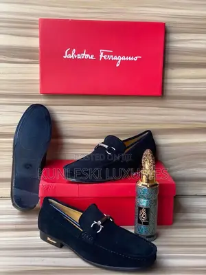Original Ferragamo Salvatore Men Leather / Suede Shoes