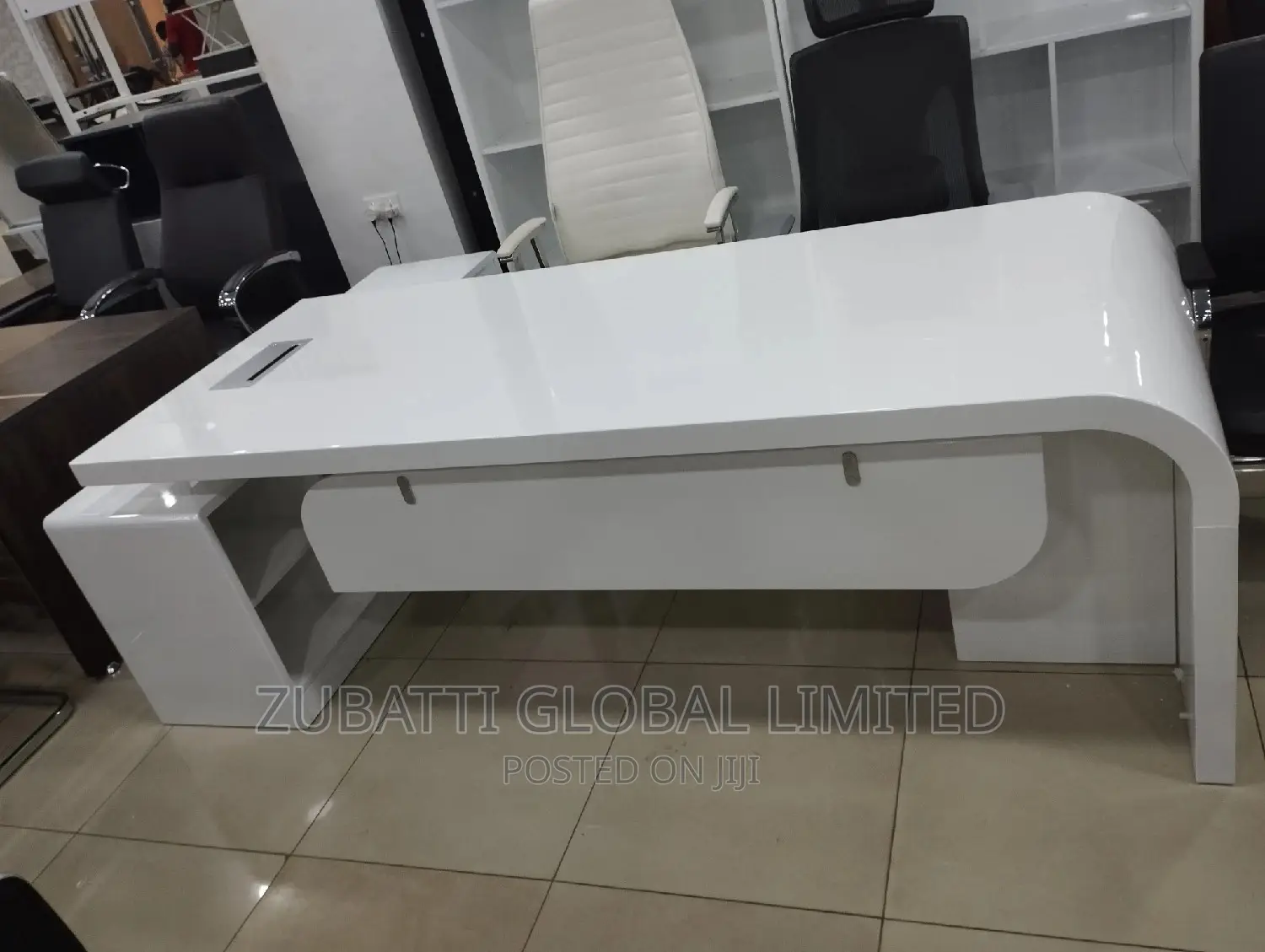 Executive White Office Table