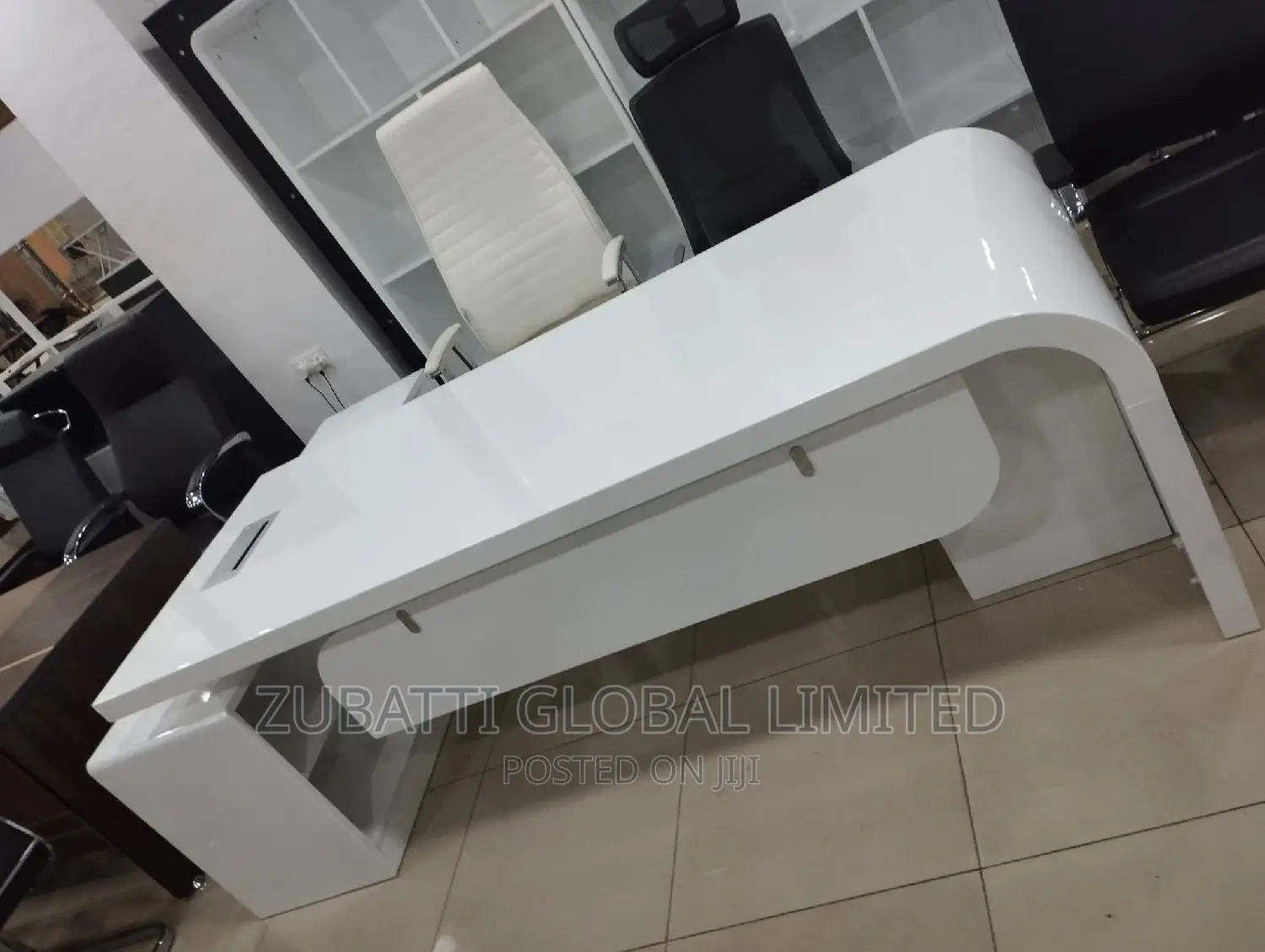 Executive White Office Table