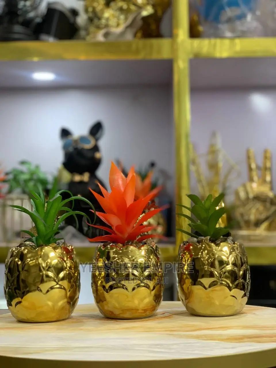 Gold Pineapple Flower