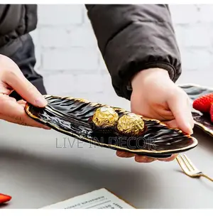 Ceramic Decorative Feather Plate