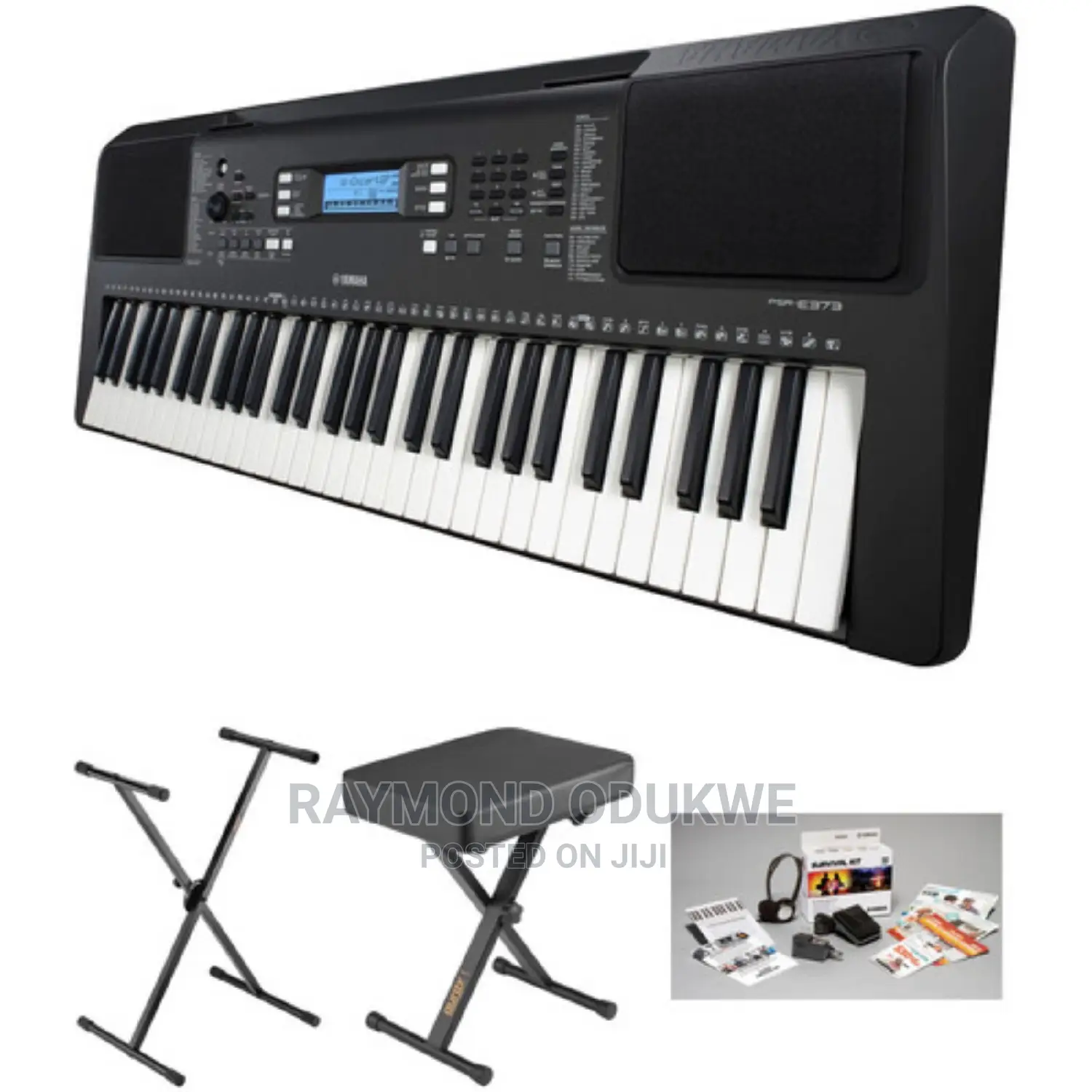 Yamaha PSR-E373 Touch Response Keyboard Piano With Stand