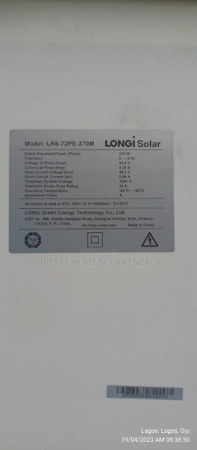 370w Mono Solar Panel