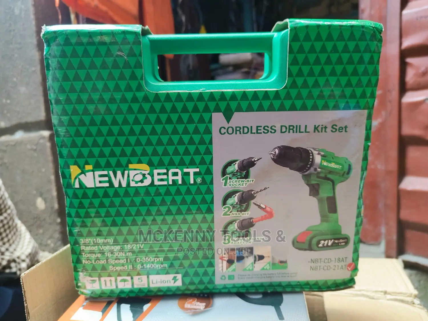 21v Cordless Drill Set, [Powerful Brushless Motor]