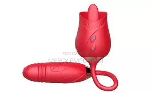 Rose Vibrator Women Sex Toy. Clit Licking Plus G-spot Stimu
