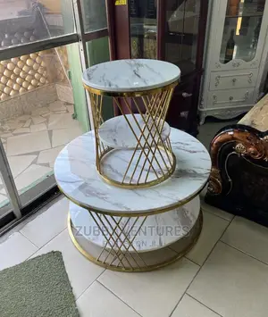 Brand New Designer Round Table With Two Quality Sides Stools