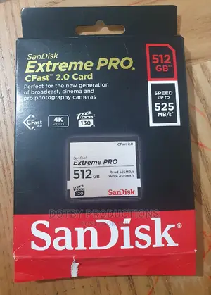 Sandisk Extreme Pro Cfast 2.0 Memory Card 512gb