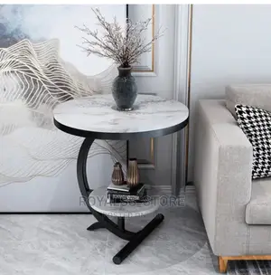 2 Tier Luxury Marble Coffee Table (Side Table)