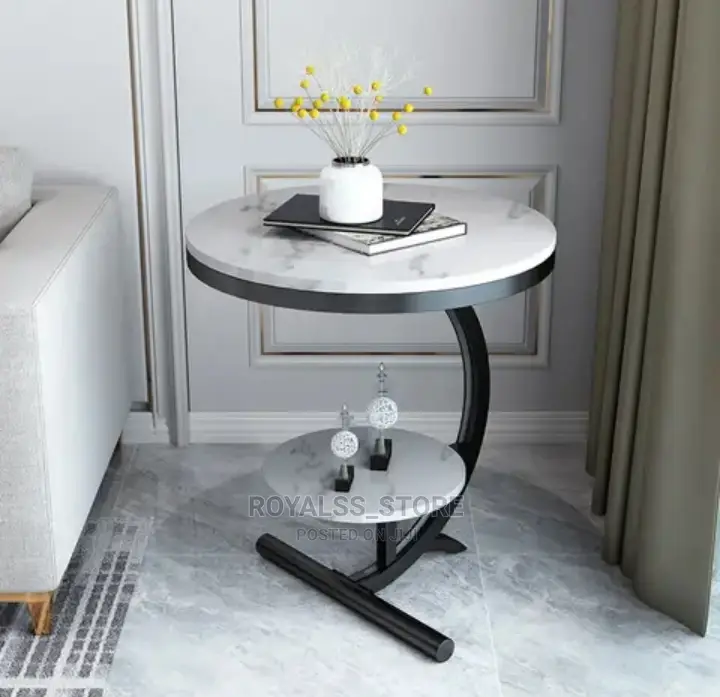 2 Tier Luxury Marble Coffee Table (Side Table)