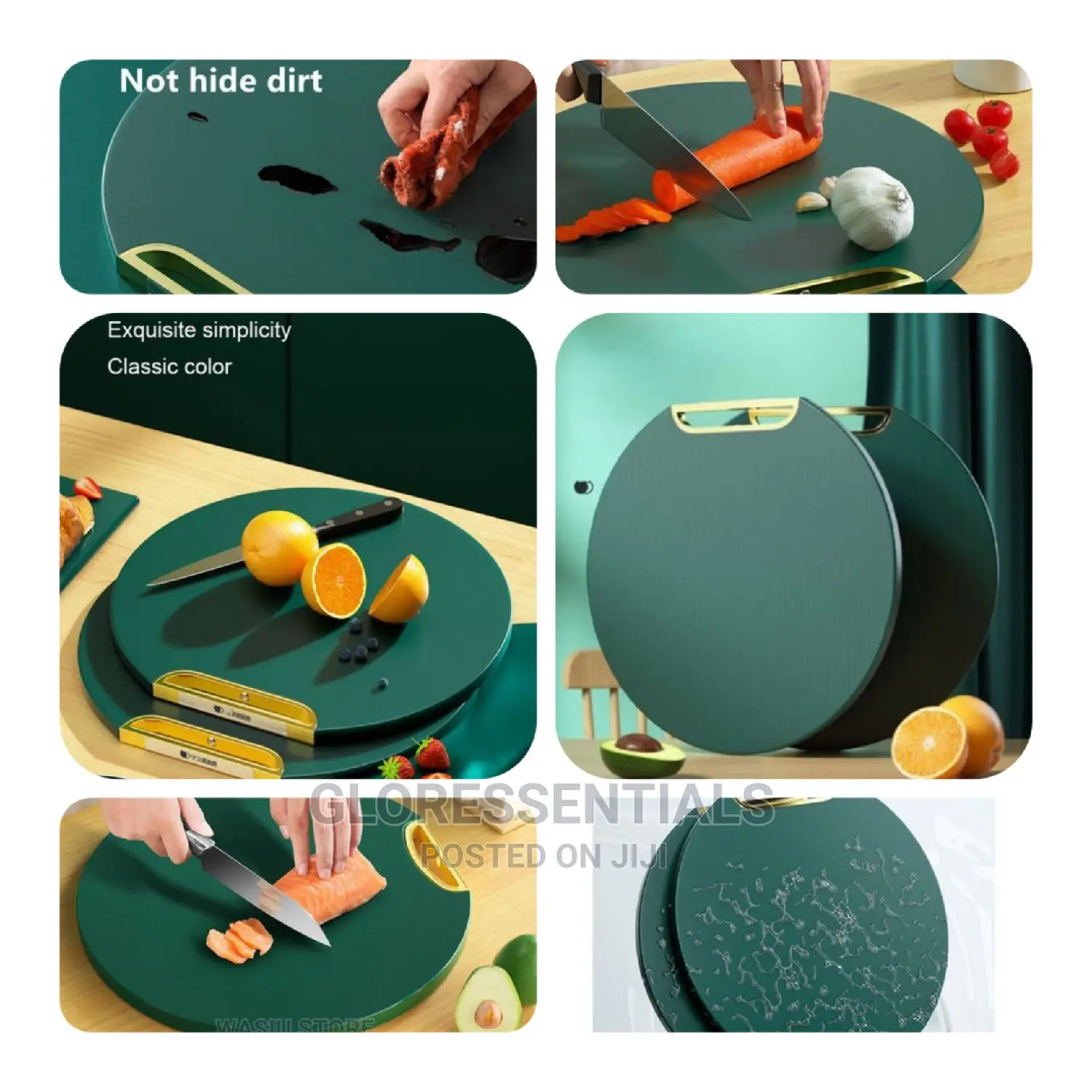 Elegant Green Non Stick Chopping Board